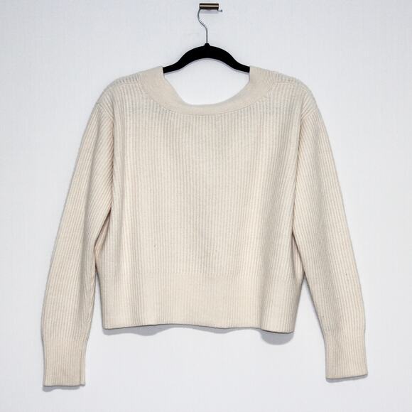 Club Monaco Button Cardigan in Off White Size XL - Picture 8 of 9